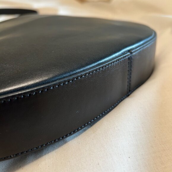 Black Soft Hobo Shoulder Bag - Picture 3 of 6